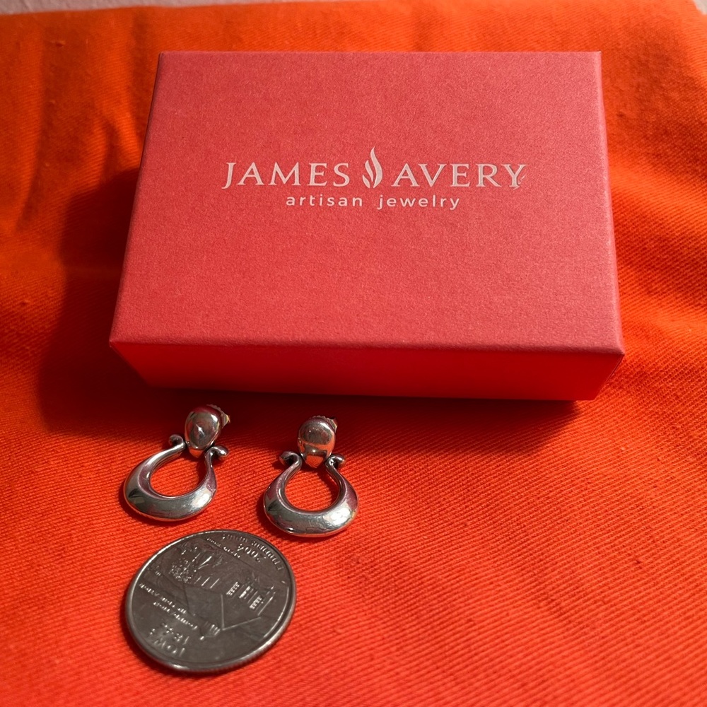 James Avery retired hoop drop earrings